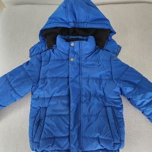 Calvin Klein Boy Winter Puffer Jacket Blue Size 5